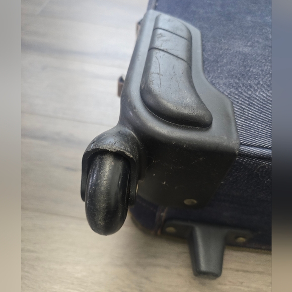 Hello Kitty Sanrio Y2K Denim Carry On Suitcase Unique Rare - Picture 11 of 16